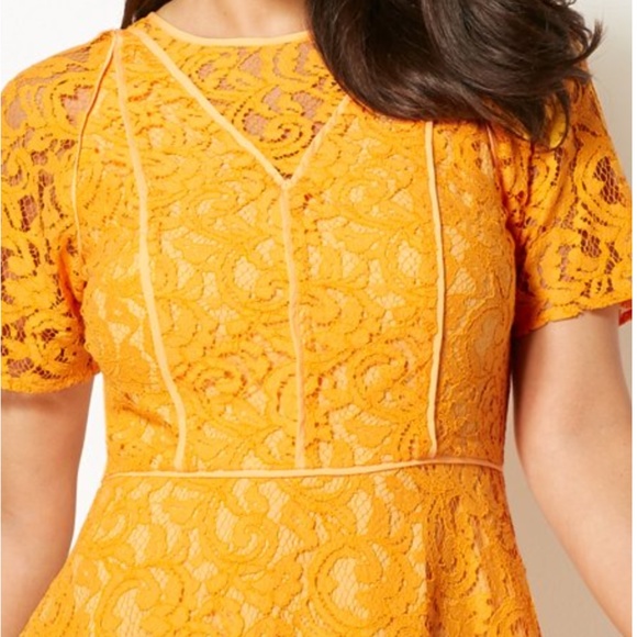 Eva Mendes Collection - Veronica Lace Dress  COLUMBUS CORAL sz 14 - Picture 8 of 17